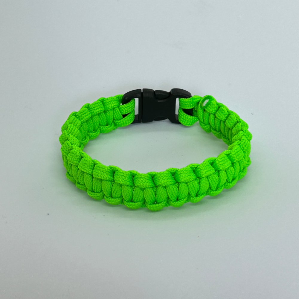paracord bracelet monochrome_neon green