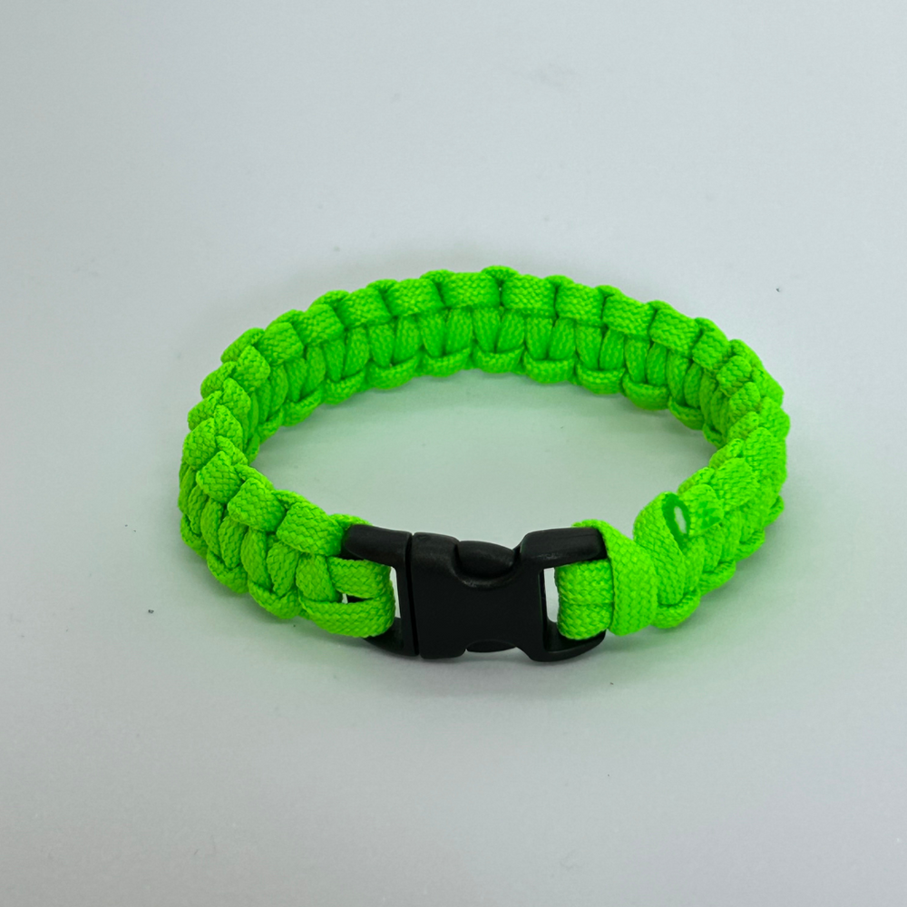 paracord bracelet monochrome_neon green