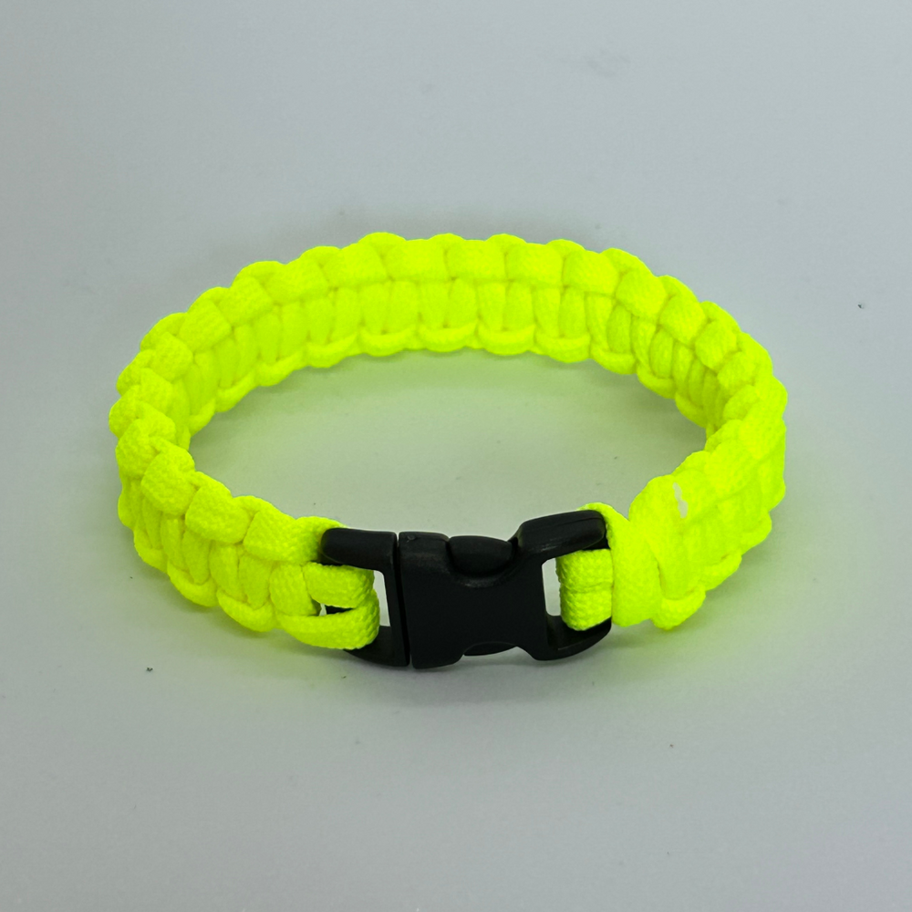 paracord bracelet monochrome_neon yellow