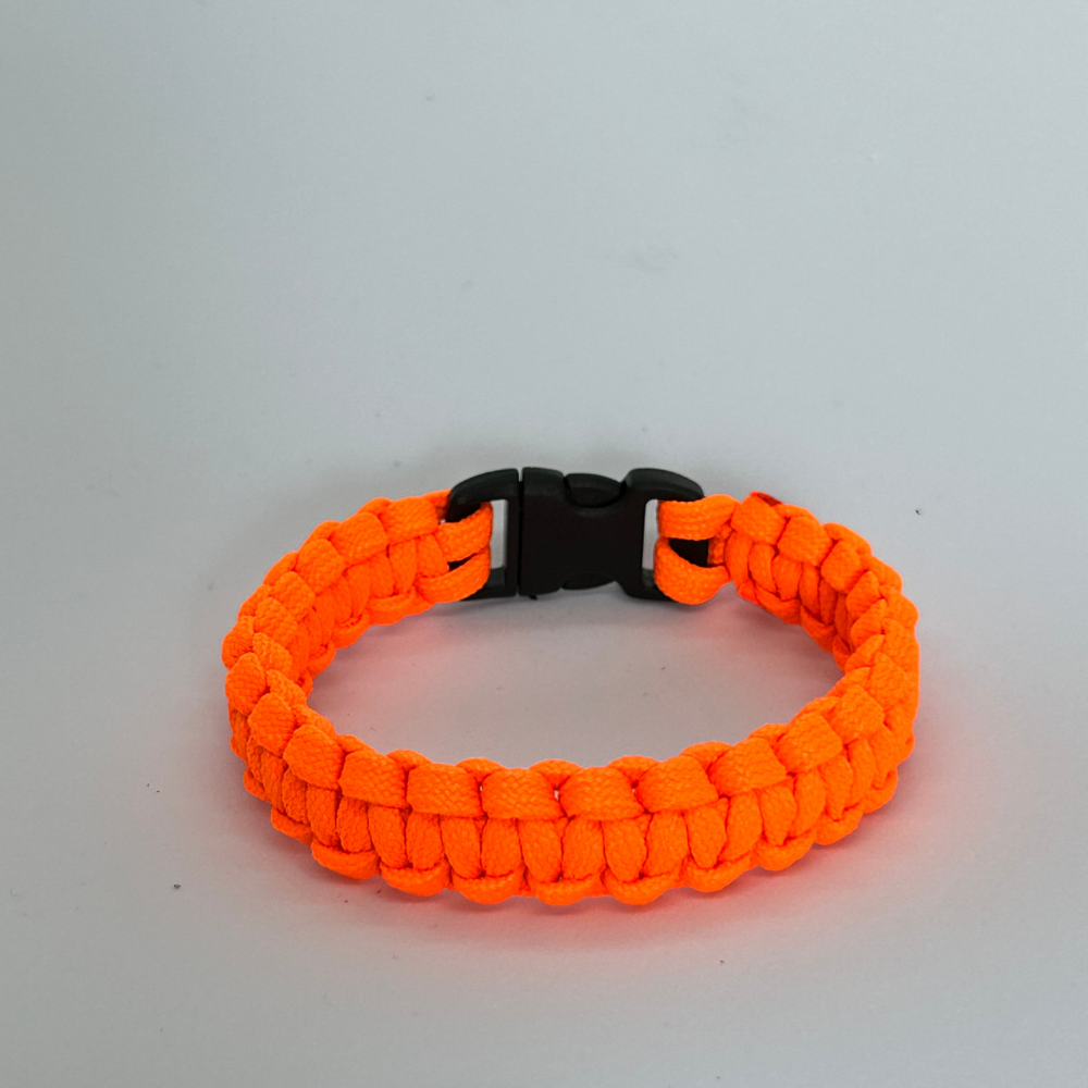paracord bracelet monochrome_neon orange