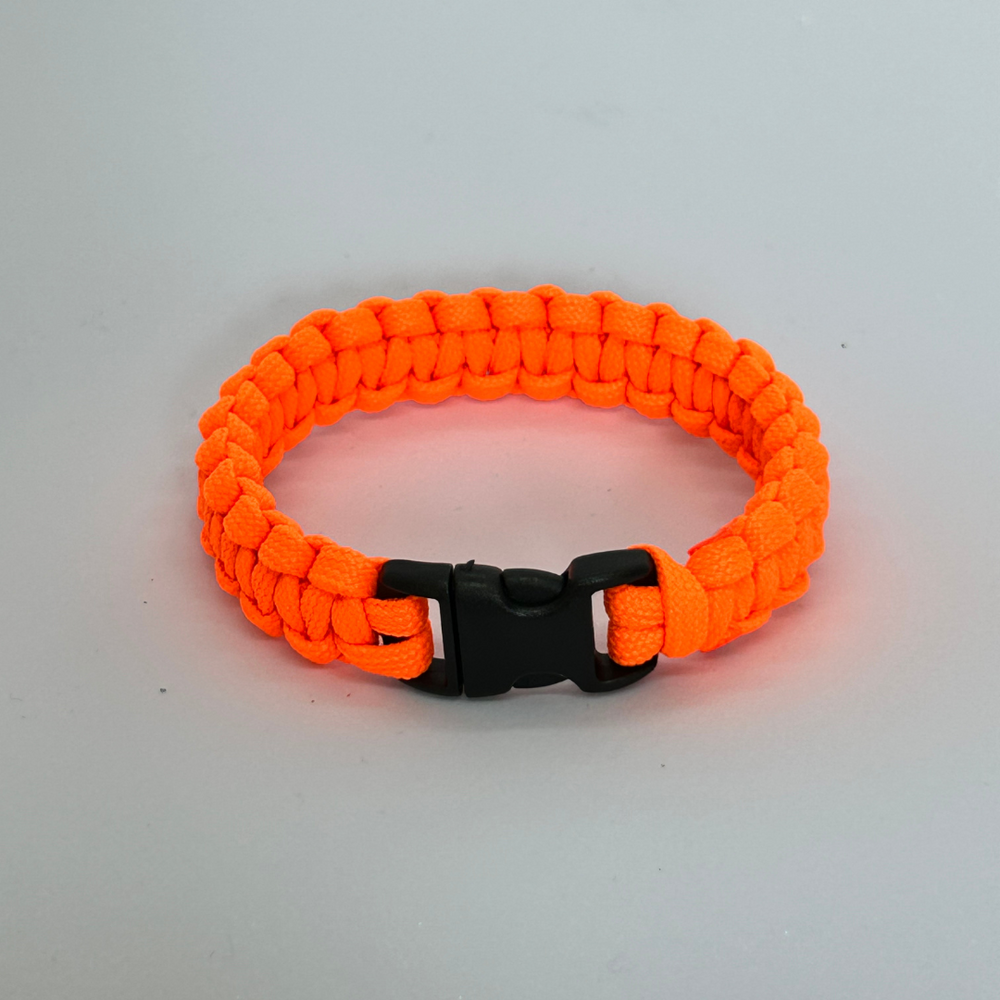 paracord bracelet monochrome_neon orange