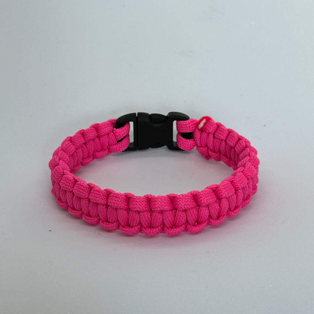 paracord bracelet monochrome_neon pink