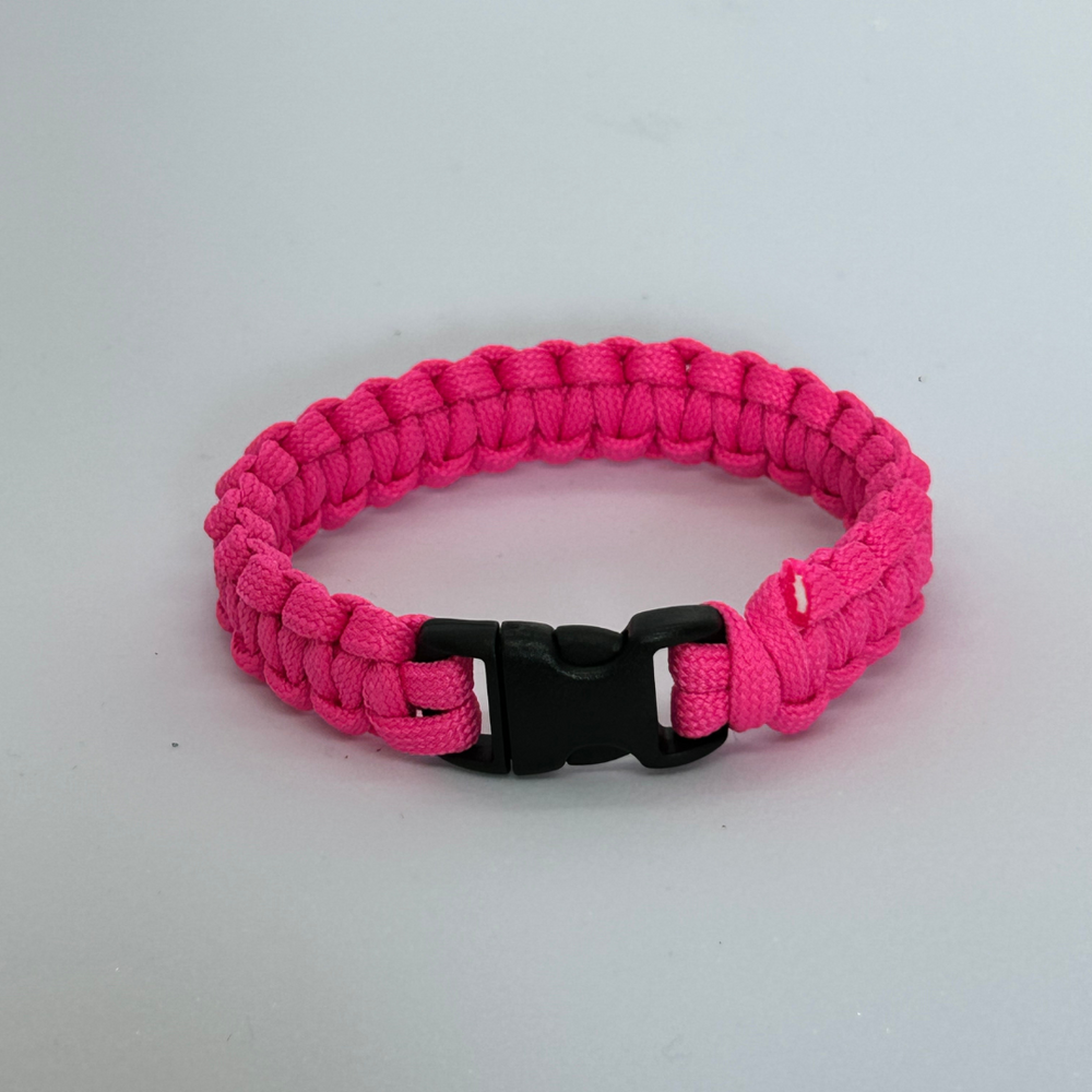 paracord bracelet monochrome_neon pink