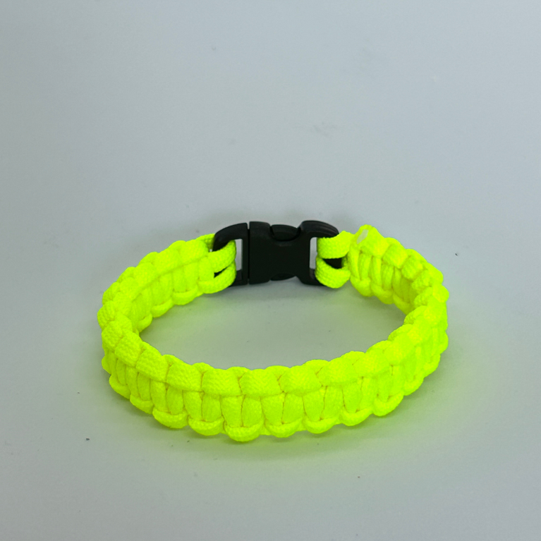 paracord bracelet monochrome_neon yellow