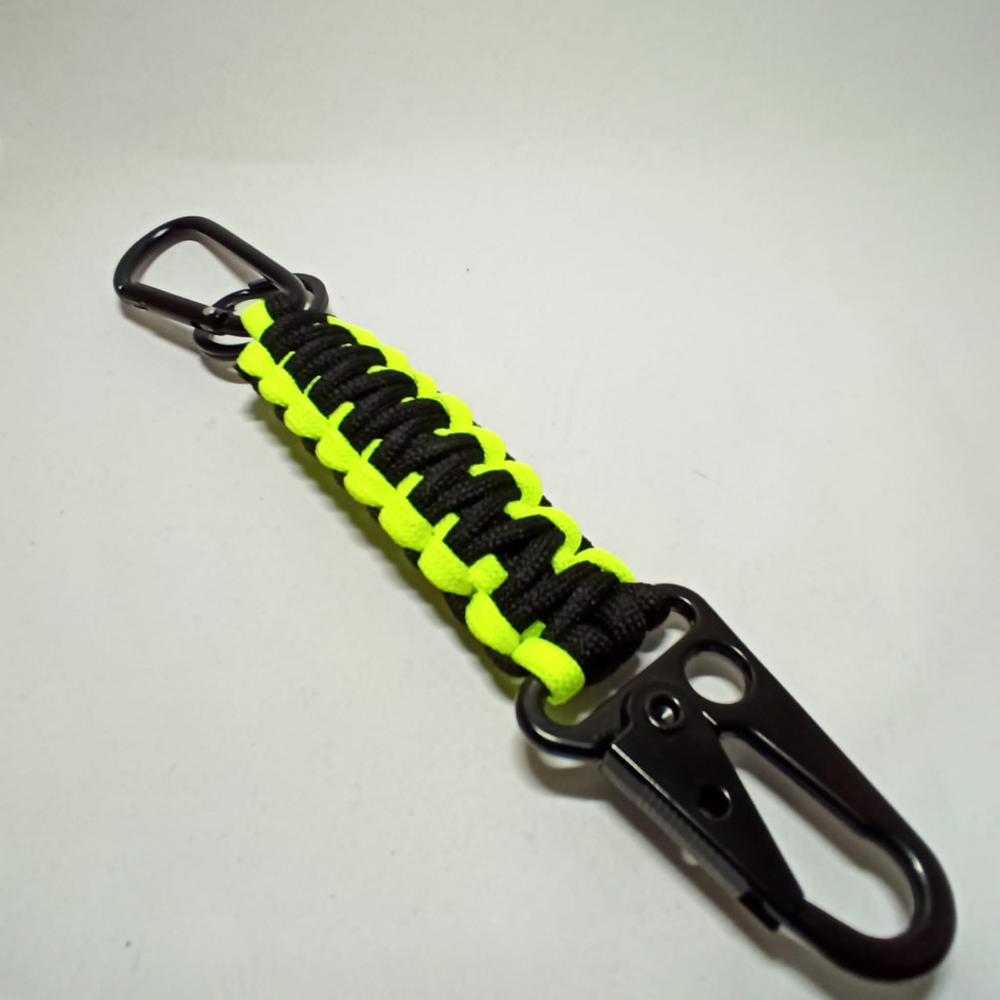 portachiavi in paracord bicolore