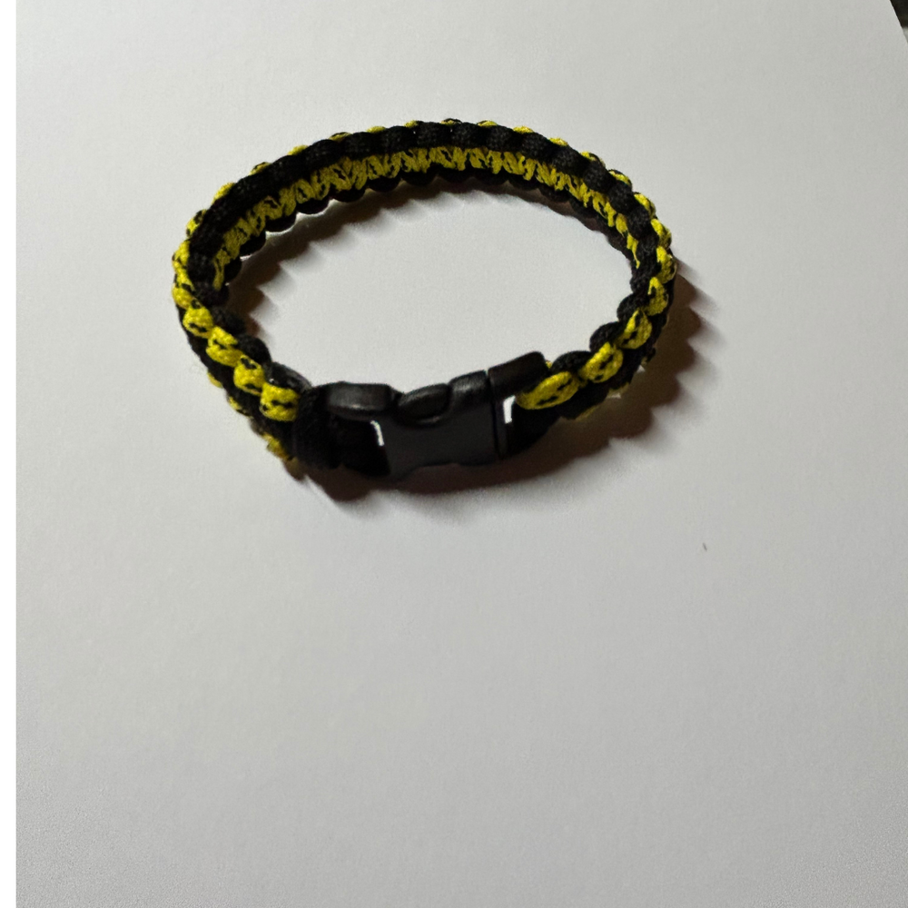 paracord bracelet multicolor_yellow-black